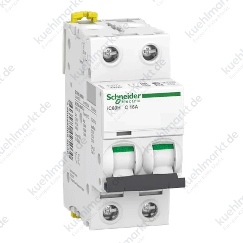 Schneider Leitungsschutzschalter 2P 16A 10KA C 2 module A9F89216
