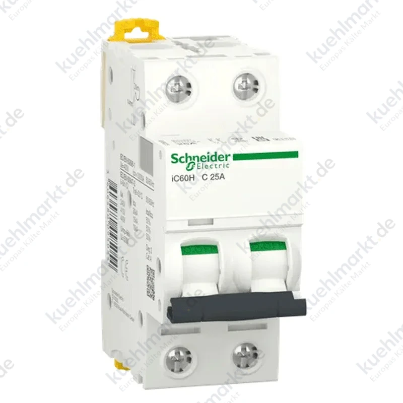 Motorschutzschalter Schneider 2P 25A 10KA C 2 module A9F89225