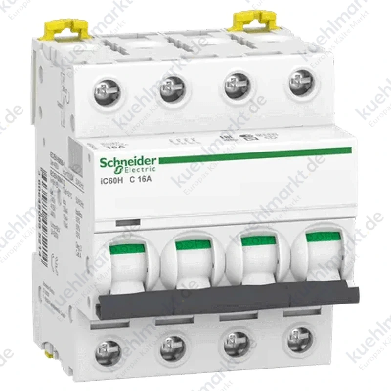 Motorschutzschalter Schneider 4P 16A 10KA C 4 module A9F89416