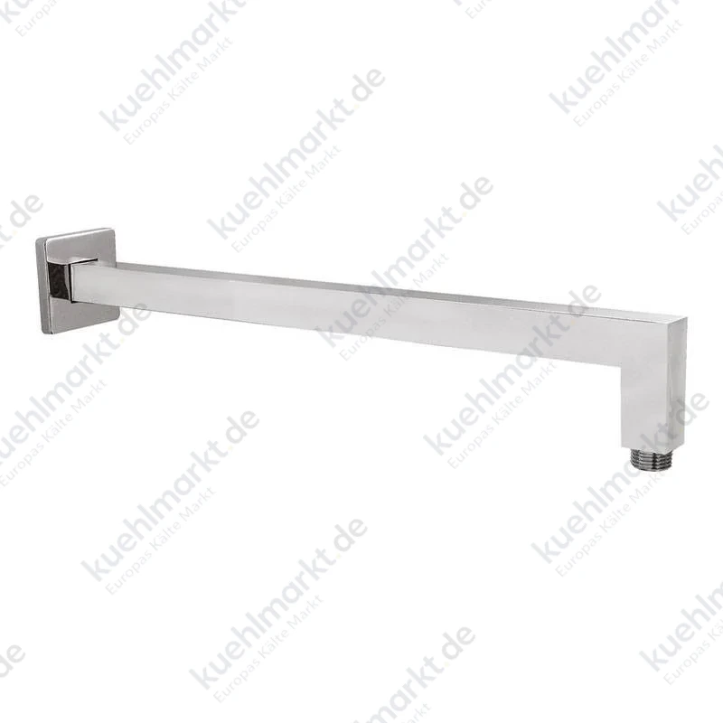 Wandmontierter quadratischer Duscharm 35 cm Chrom