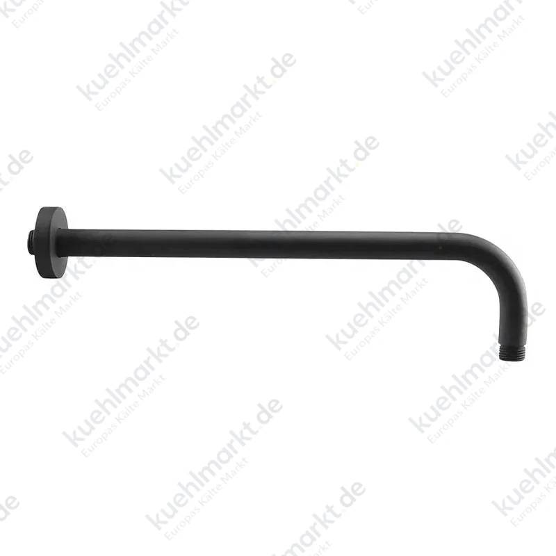Wandmontierter runder Duscharm 35 cm mattschwarz