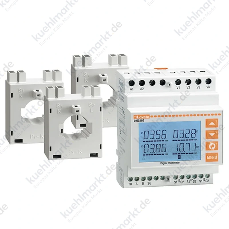 Lovato DMG100 Multimeter Kit + 3 Transformatoren 200/5A DMGKIT100250