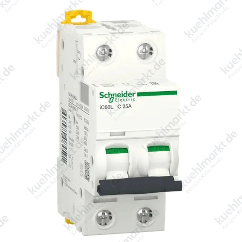 Motorschutzschalter Schneider 2P 25A 15KA C 2 module A9F94225