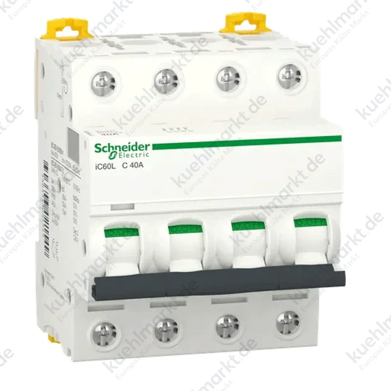 Motorschutzschalter Schneider 4P 40A 15KA C 4 module A9F94440