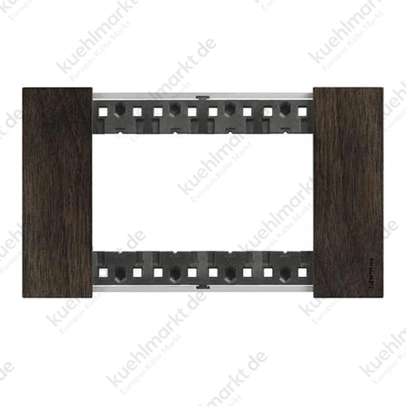 Bticino Living Now Platte, 4 Module, Farbe: Walnuss KA4804LG