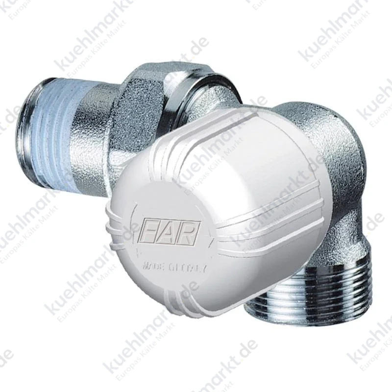 Far verchromtes Thermostatventil für Heizkörper 3/8 1616 38