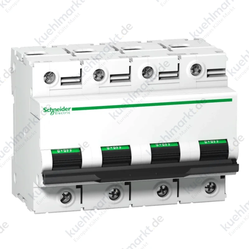 Leistungsschalter 4P 100A 10KA C 6 module A9N18374