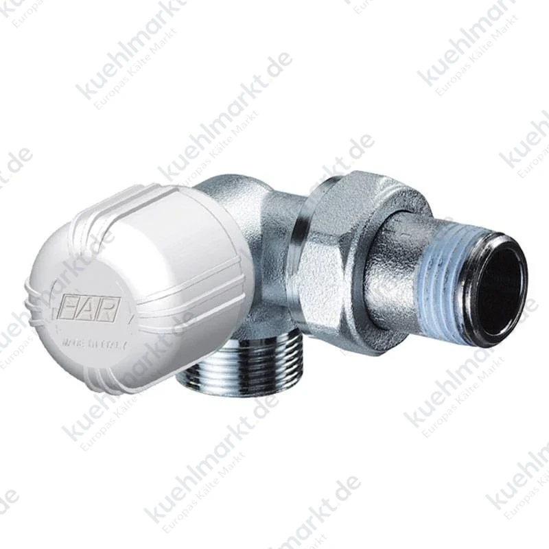 Far verchromtes Thermostatventil für Heizkörper 3/8 1617 38
