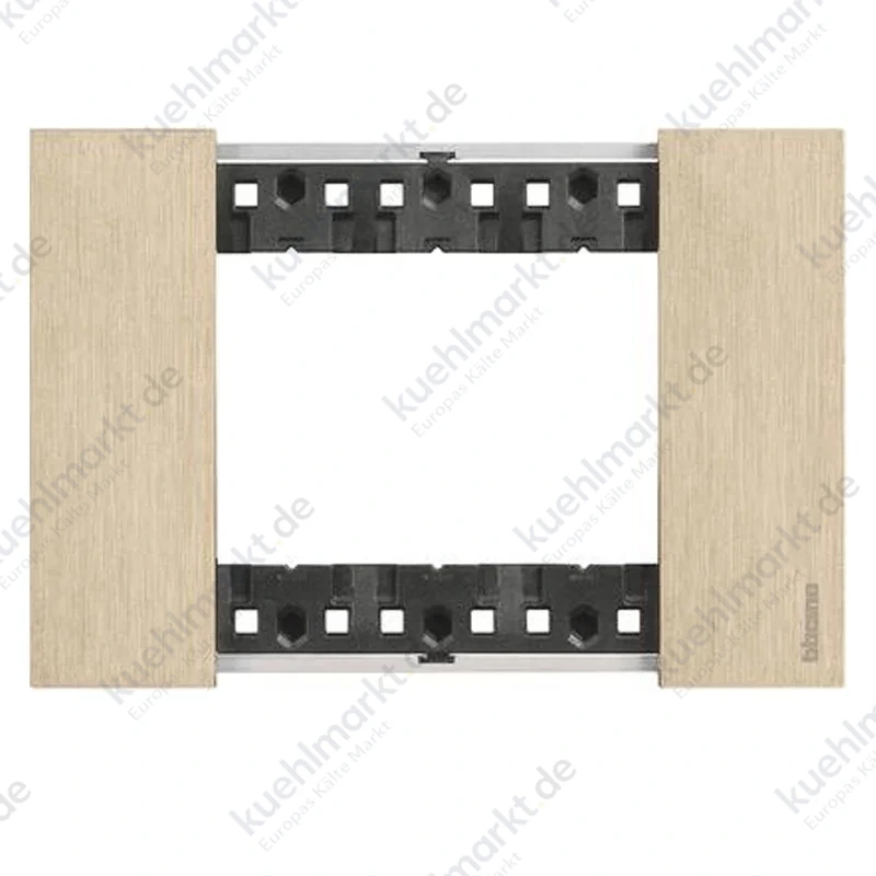 Bticino Living Now Platte, 3 Module, Farbe: Gold KA4803ZW