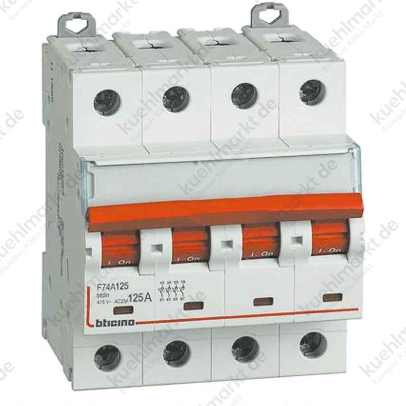Bticino Zubehörtrenner 4P 125A 4 Module F74A125