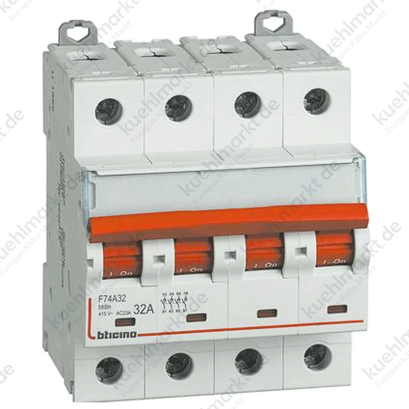 Bticino Zubehörtrenner 4P 32A 4 Module F74A32