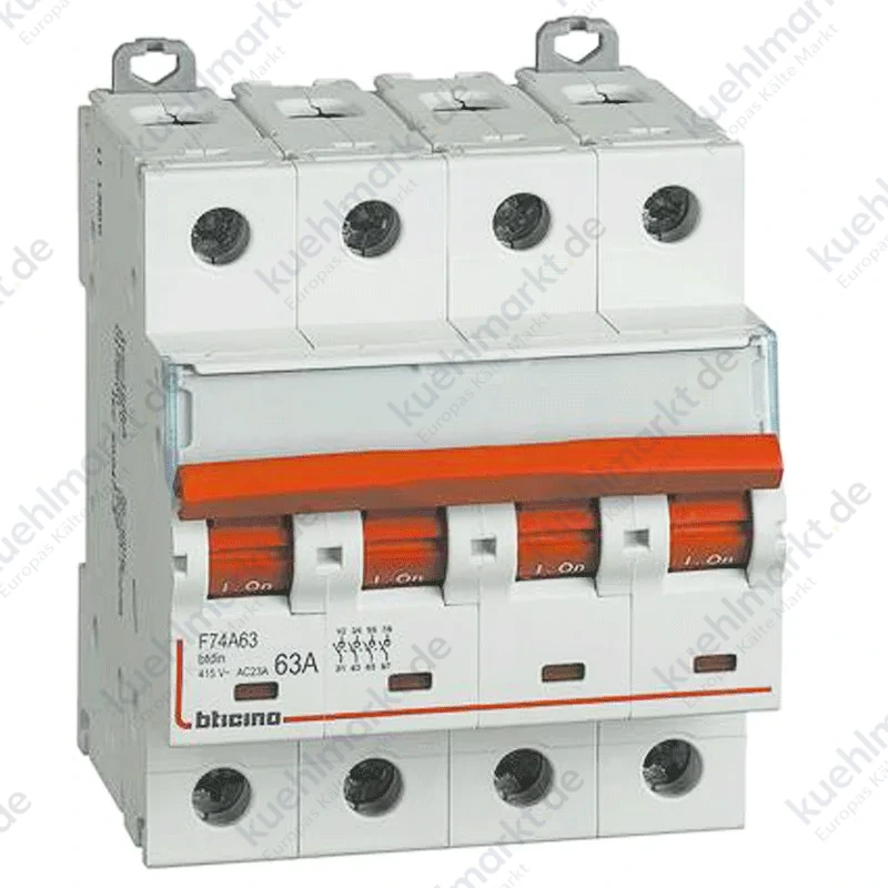 Bticino Zubehörtrenner 4P 63A 4 Module F74A63