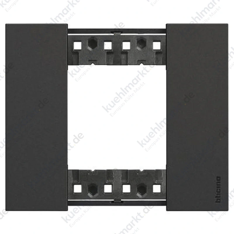 Bticino Living Now Abdeckrahmen 2 Module Farbe schwarz KA4802KG