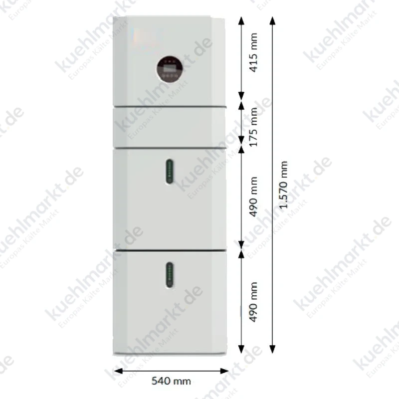 Sunerg All In One Hybrid 5.0KW Photovoltaik-Wechselrichter mit 2 x 5.12kWh Batterien