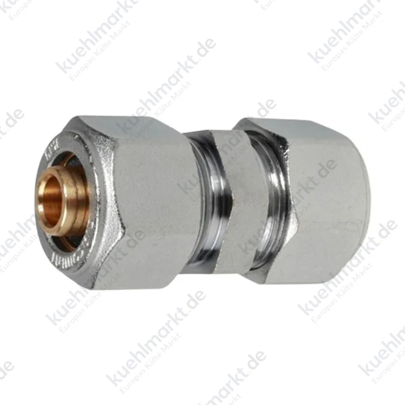 Giacomini gerades Fitting für Multilayer 20x2 mm aus Messing verchromt R560MX057