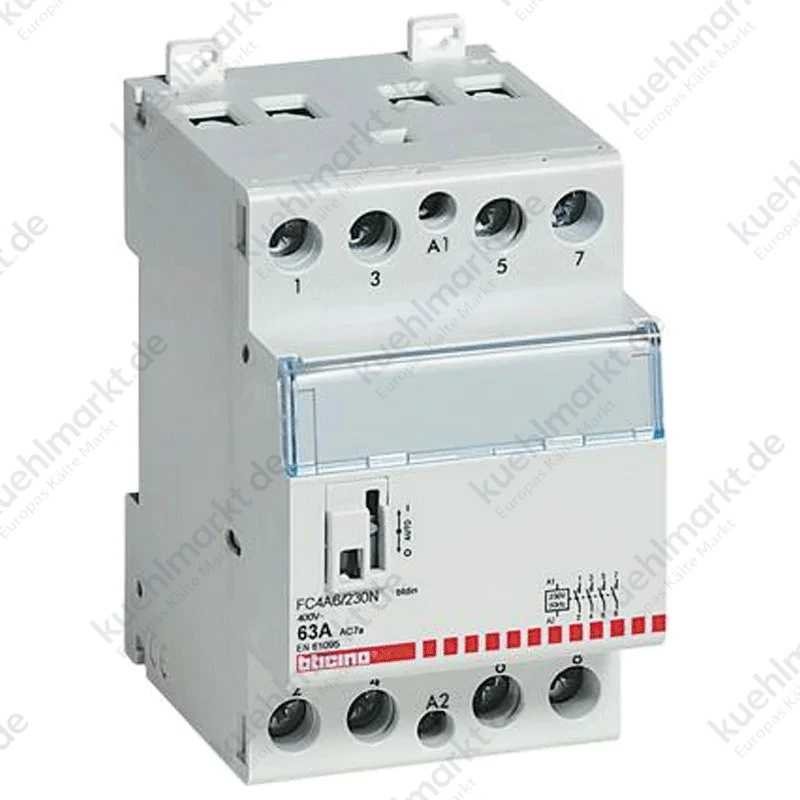 Bticino Schütz 4NO 63A 230V 3 Module FC4A6/230N