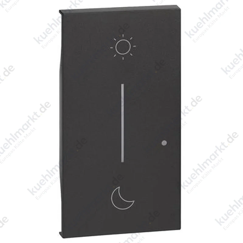 Bticino Living Now beleuchtbare Abdeckung, Symbol: NOTTE&GIORNO Wireless Schwarz KG41M2