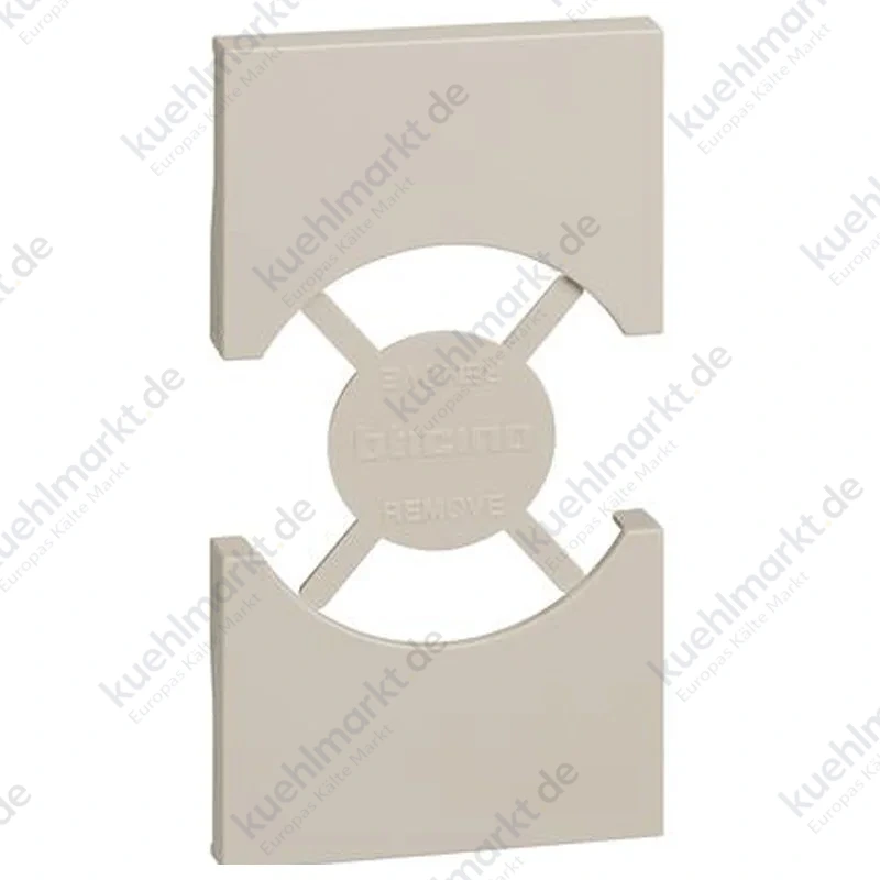 Abdeckung Bticino Living Now für Schuko-Steckdose 2 Module Sand KM03