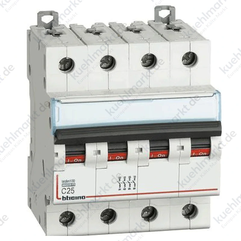 Bticino LS-Schalter 4-polig C 25A 10kA 4 Module FH84C25