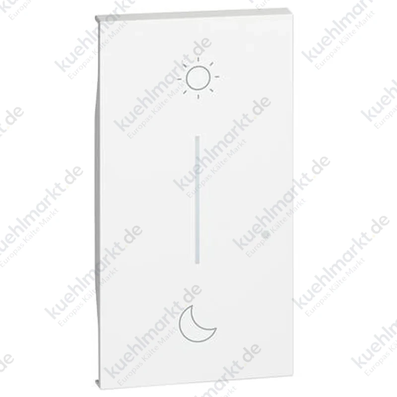 Bticino Living Now beleuchtbare Abdeckung, Symbol: NOTTE&GIORNO Wireless Weiß KW41M2