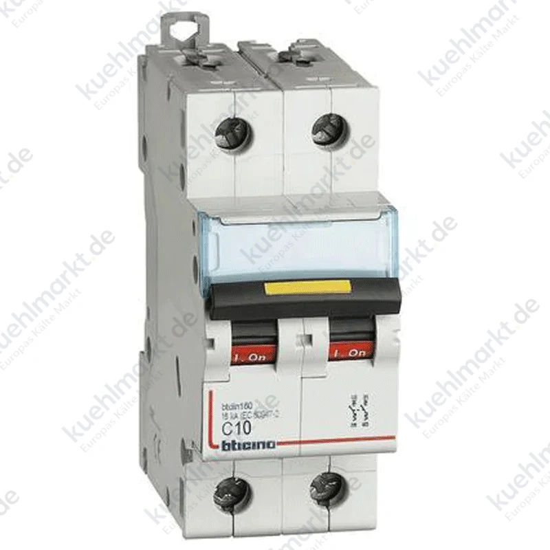 Bticino LS-Schalter 2P C 10A 16kA 2 Module FT82C10