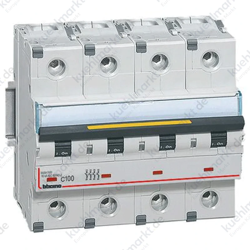 Bticino LS-Schalter 4-polig C 100A 16kA 6 Module FT84C100