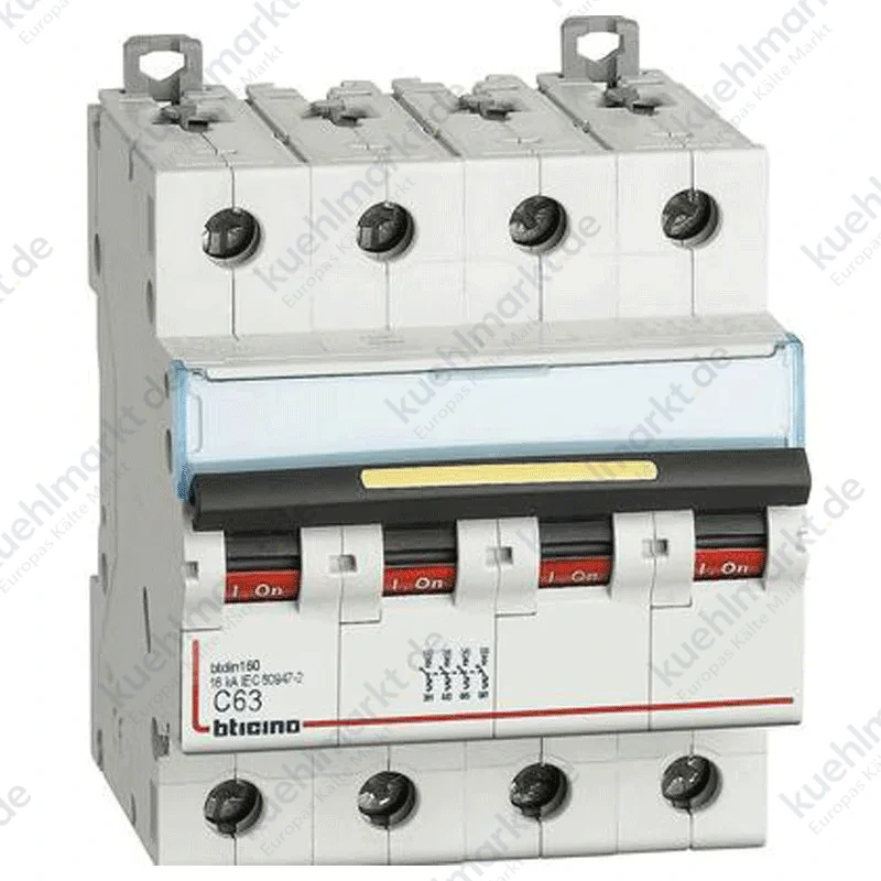 Bticino LS-Schalter 4-polig C 63A 16kA 4 Module FT84C63
