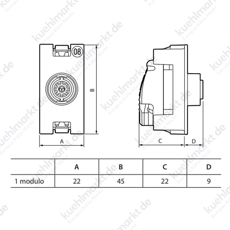 Bticino Living Now Direkt-TV-Koaxialbuchse 1 Modul K4202D
