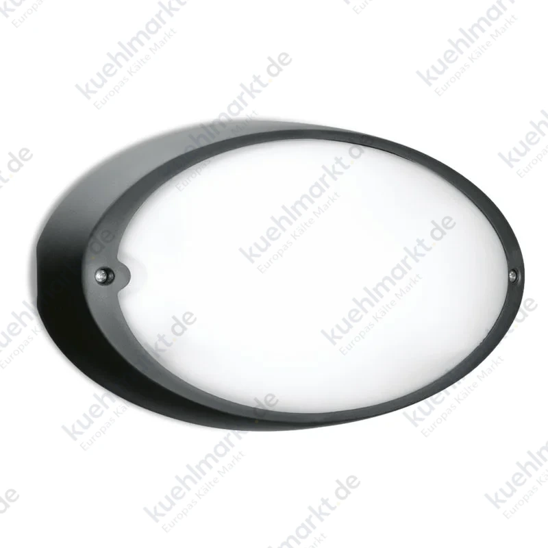 Ovale Deckenleuchte Lombardo Airy E27 max 60W IP54 Schwarz LB82122