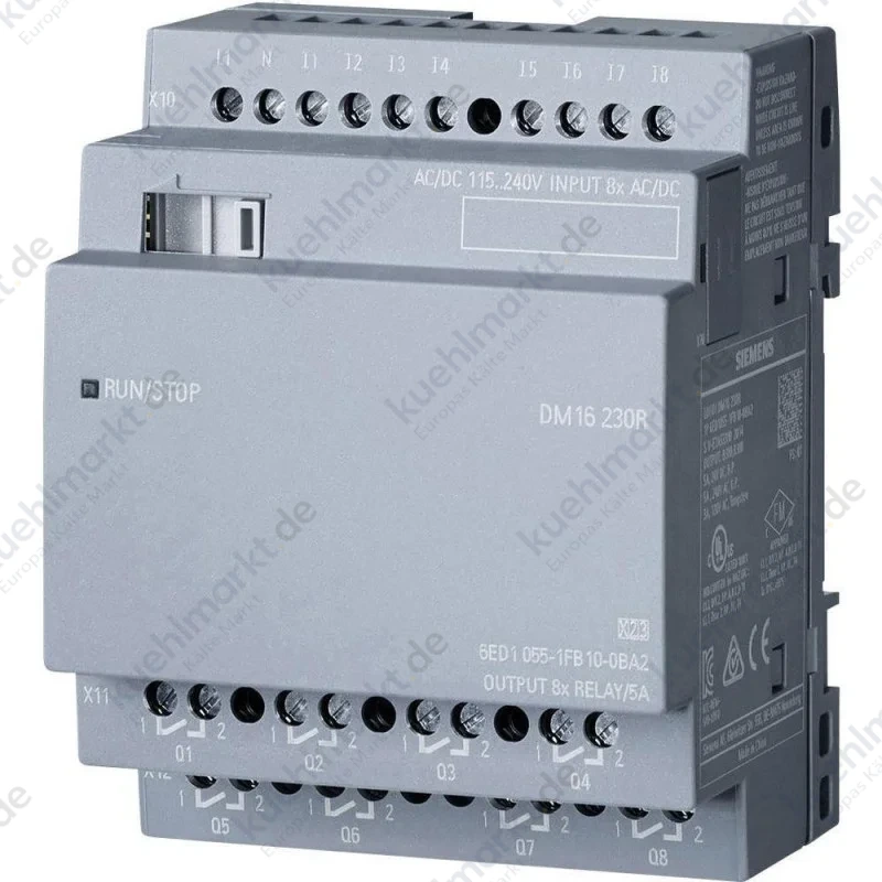 Siemens LOGO! Erweiterungsmodul DM16 230R 6ED10551FB100BA2