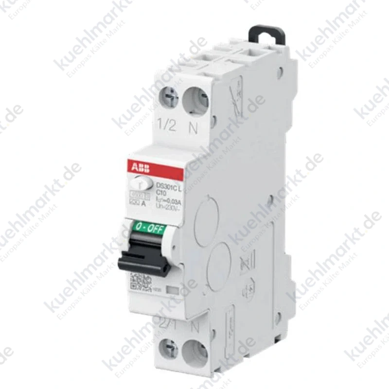 ABB Fehlerstrom und Leitungsschutzschalter 1P+N 20A 30mA A 4,5kA 1M DS301CLC20A30