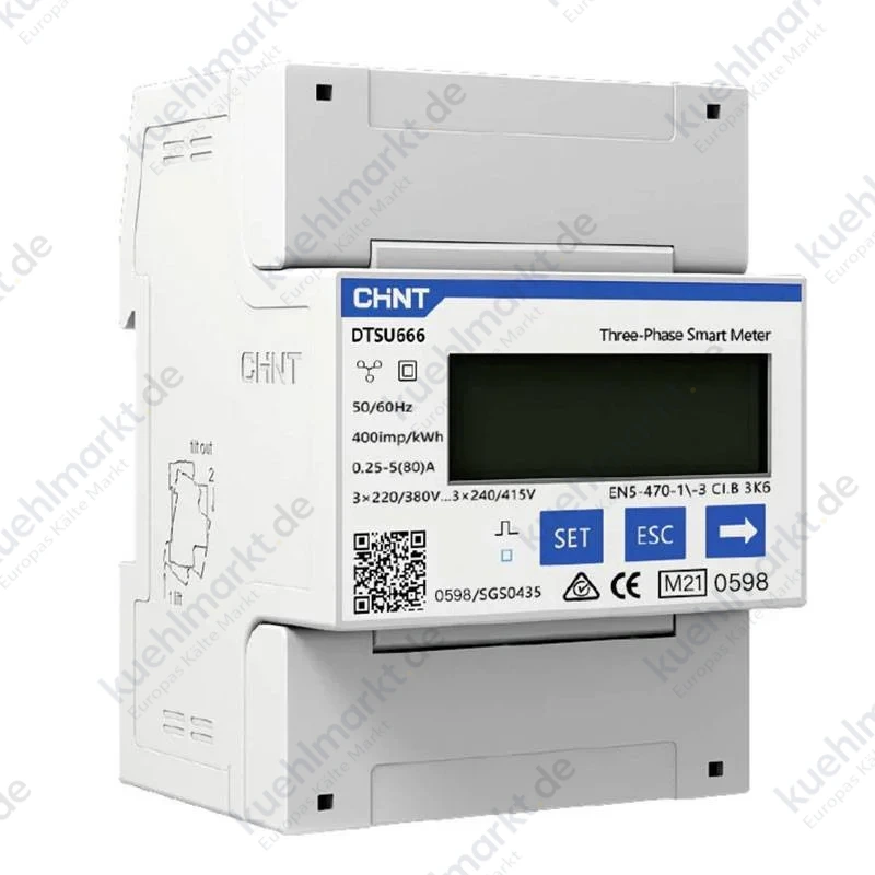 Chint Stromzähler dreiphasig DTSU666 6A 3P+N 7M 319670