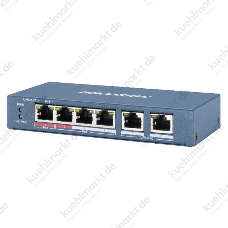 Hikvision DS-3E0106HP-E POE-Verteiler 4 Ports 10/100 Mb/s 60W 301801345