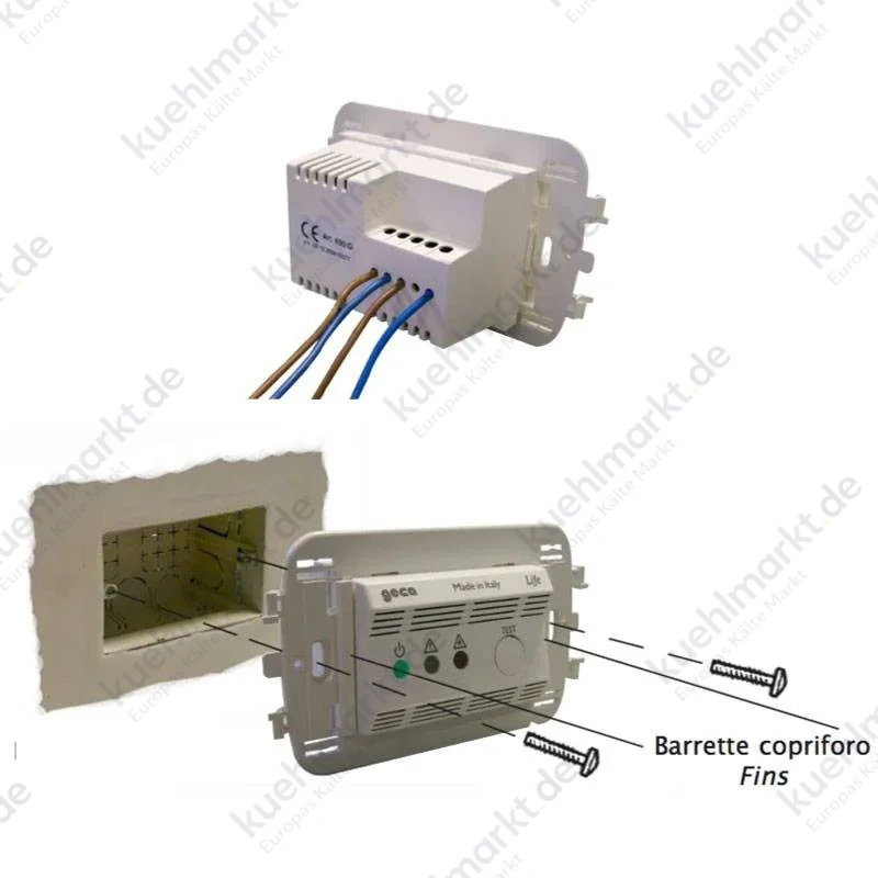 Geca Life Unterputz LPG-Gasmelder für 503 weiß 230VCA 36900681