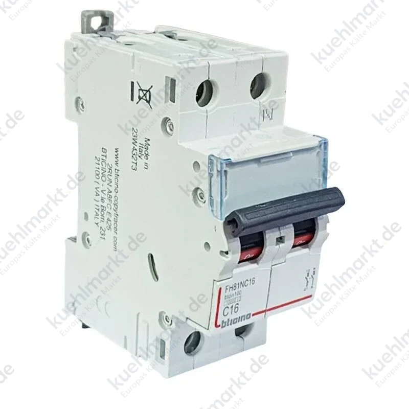 Bticino LS-Schalter 16A 1P+N 10kA C FH81NC16