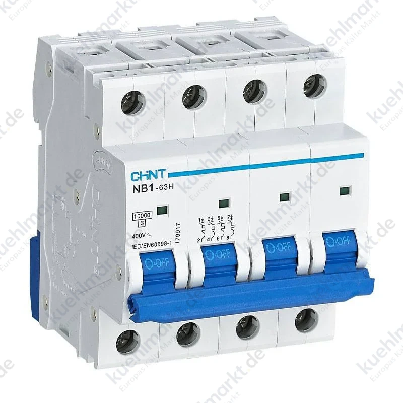 Chint Leistungsschalter NB1-63H 4P 50A 10kA C 4 Module 179918