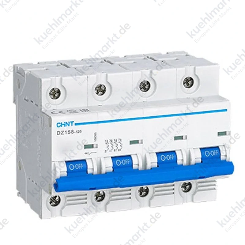 Chint Leitungsschutzschalter DZ158 4P 125A 10kA C 6 Module 158110