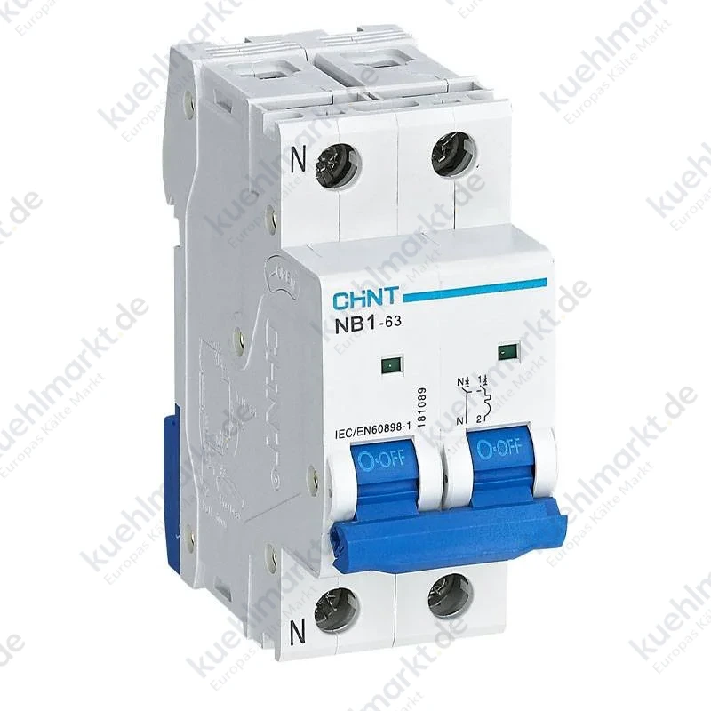 Chint Leitungsschutzschalter NB1-63 1P+N 10A 6kA C 2 Module 180239