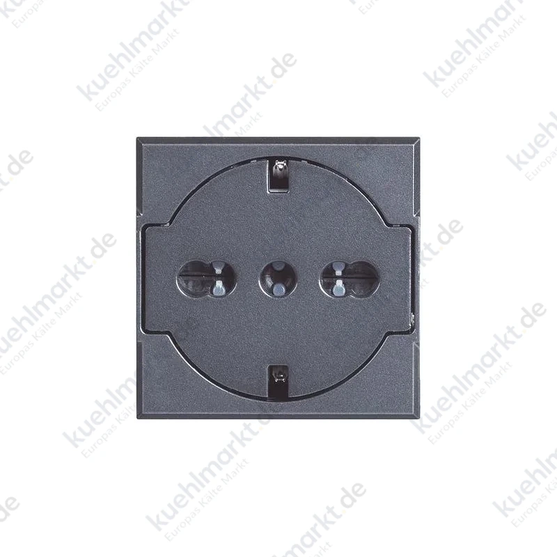 Bticino Axolute FLAT Schuko-Steckdose mit Schutzart Anthrazit 10/16A HS4140/16F