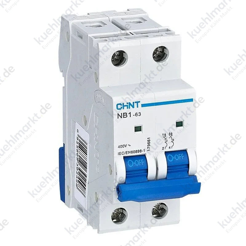 Chint Leitungsschutzschalter NB1-63 2P 32A 6kA C 2 Module 180332