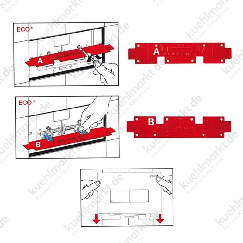 Pucci Eco Linea Betätigungsplatte für Spülkästen verchromt 80130562