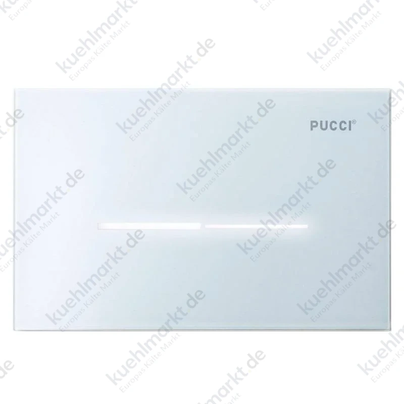 Pucci Eco Sfioro Betätigungsplatte für Spülkästen Weißglas 80140001