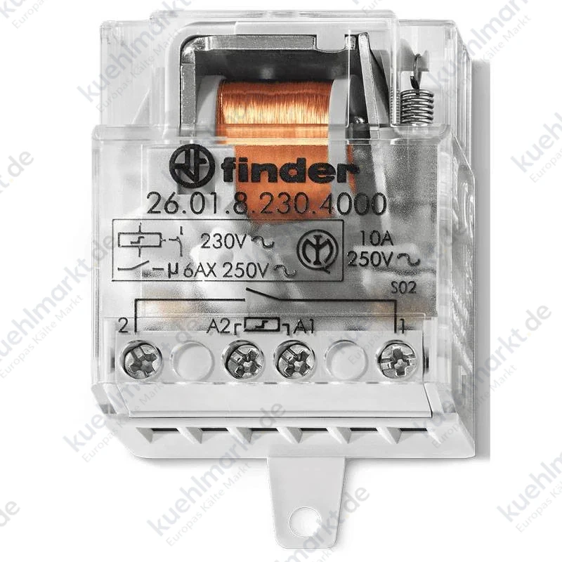 Finder Schrittrelais Stromstoßschalter 10A 230VAC 1NO 260182304000