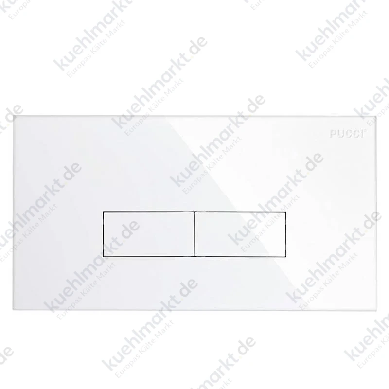 Pucci Eco Slim Betätigungsplatte 2 Mengen-Spülung 34x18cm weiß 80179560