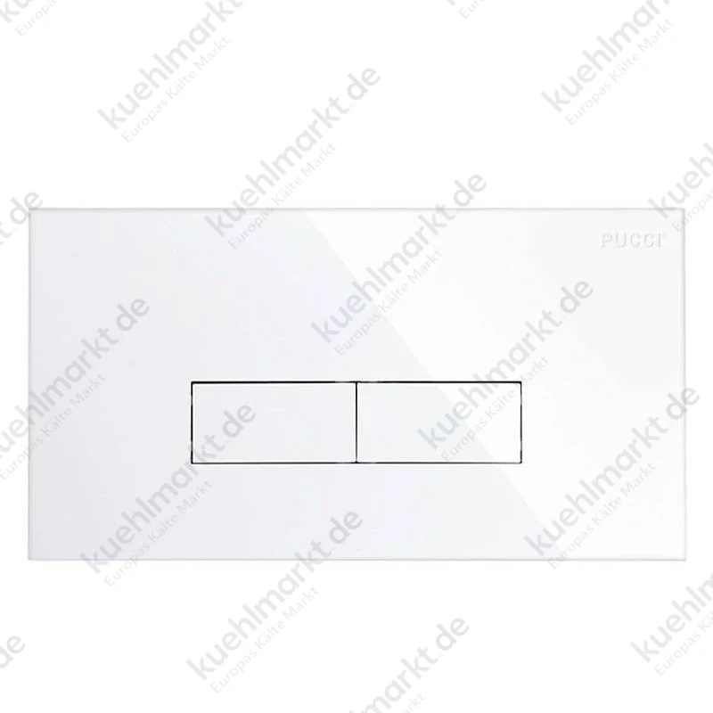Pucci Eco Slim Betätigungsplatte 2 Mengen-Spülung 28x18cm weiß 80179580