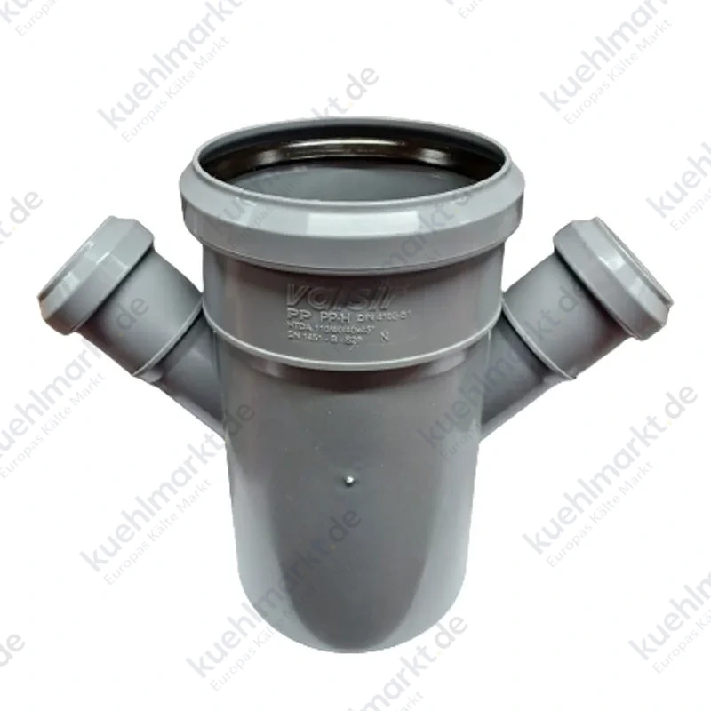 Valsir PP3 doppel 45-Grad T-Stück D110/40 mm VS0506010