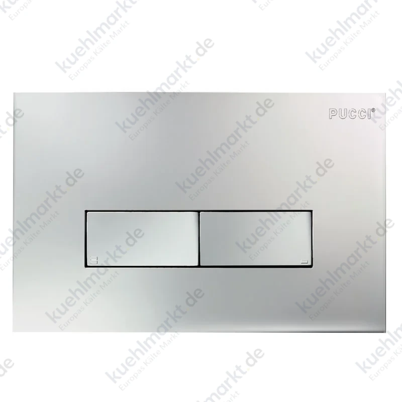 Pucci Eco Slim Betätigungsplatte 2 Mengen-Spülung 28x18cm chrom 80179582