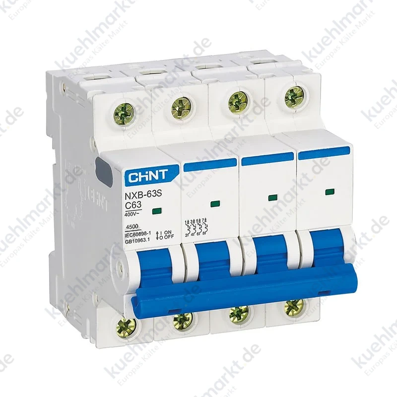 Chint Leistungsschalter NXB-63S 4P 16A 4,5kA C 4M 296905