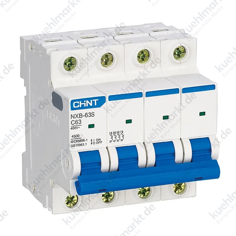 Chint Leistungsschalter NXB-63S 4P 32A 4,5kA Kurve C 4M 296908