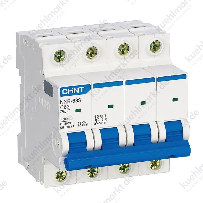 Chint LS-Schalter NXB-63S 4P 40A 4,5kA C 4 Module 296909